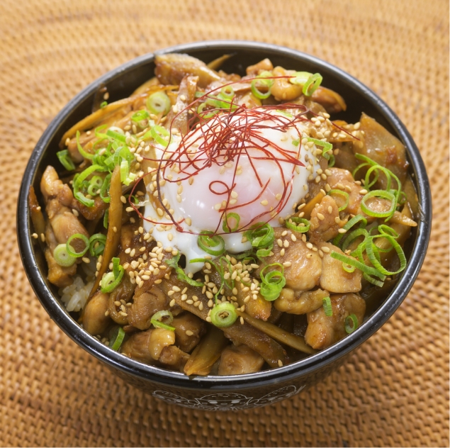 ごぼうと鶏の韓国風照り焼き丼